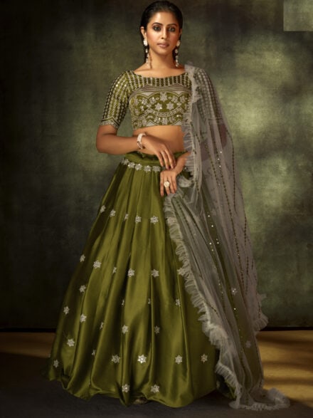 Designer Party Wear Net Lehenga Choli - Stylecaret.com