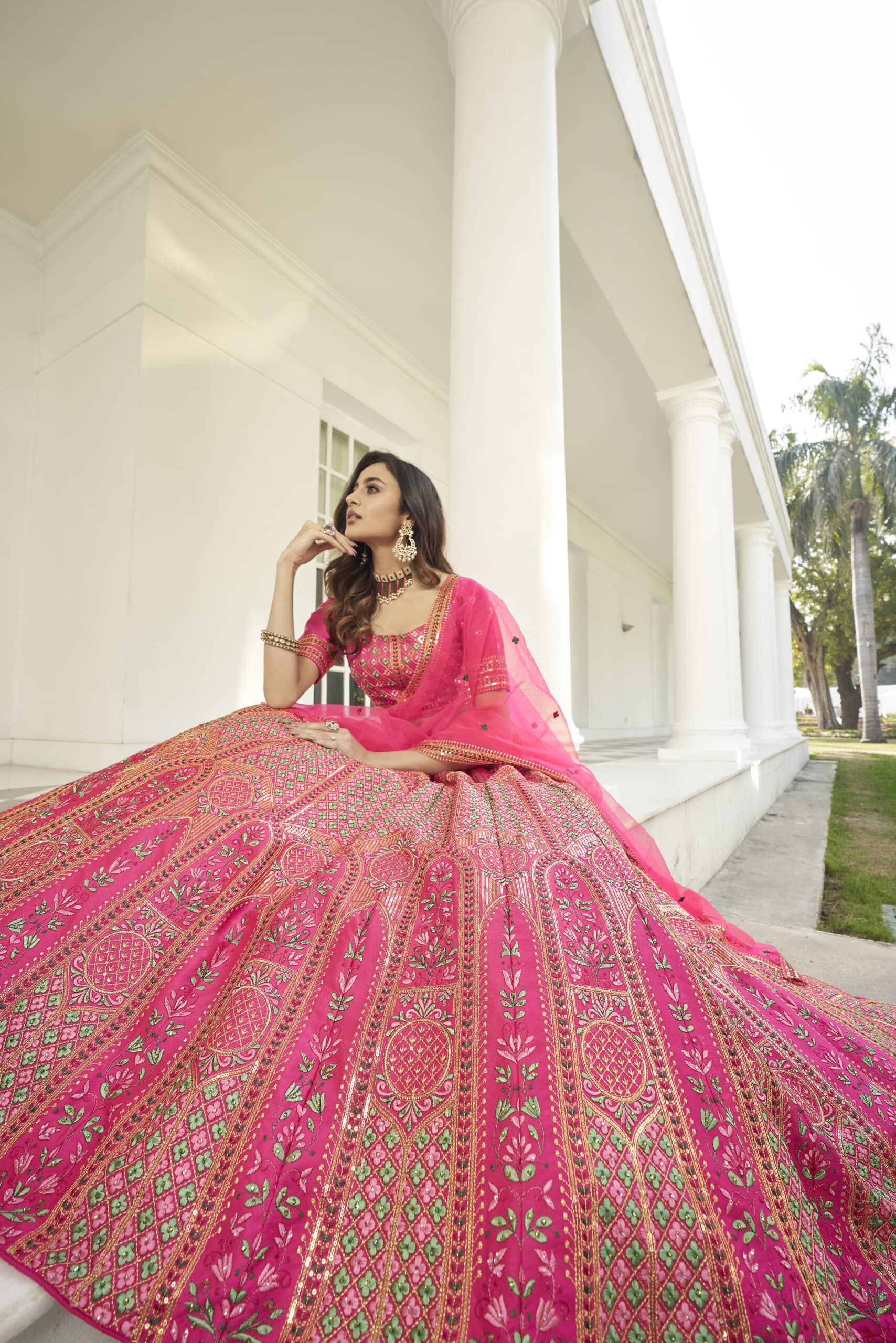 Rani Pink Bridal Lehenga – Dhara Shah Design Studio