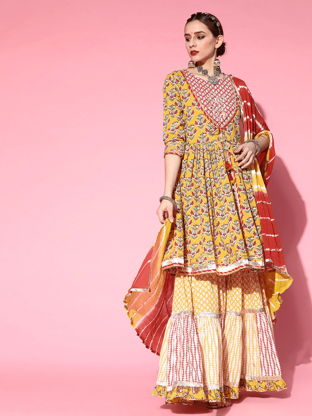 Buy Yellow Sharara Suit for Women Online from India's Luxury Designers 2024