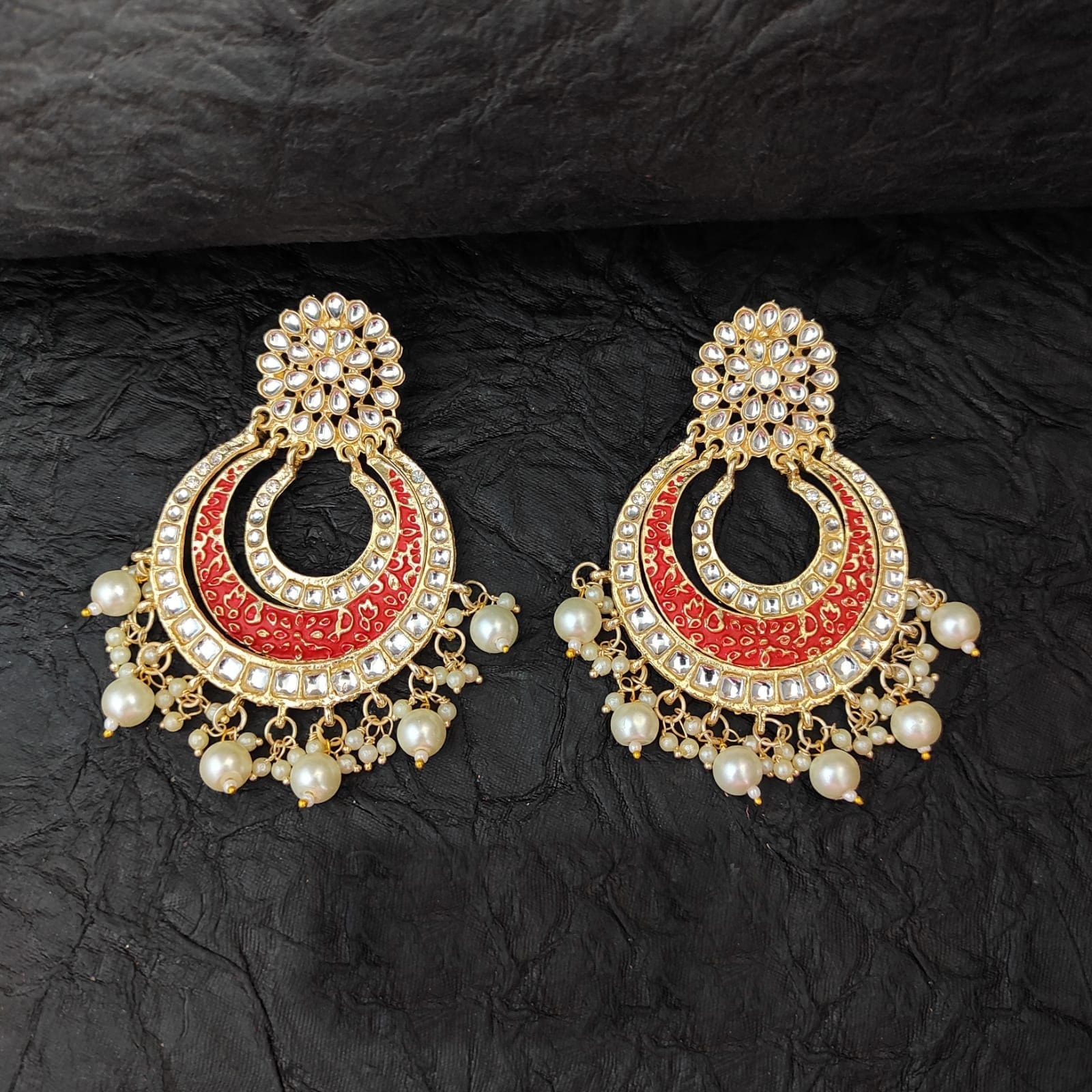 Microplated Moti/Pearl Jhumke Online – Hayagi