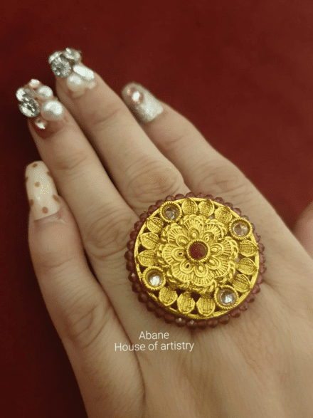 02 gram gold firming adjestebal Jodha ring