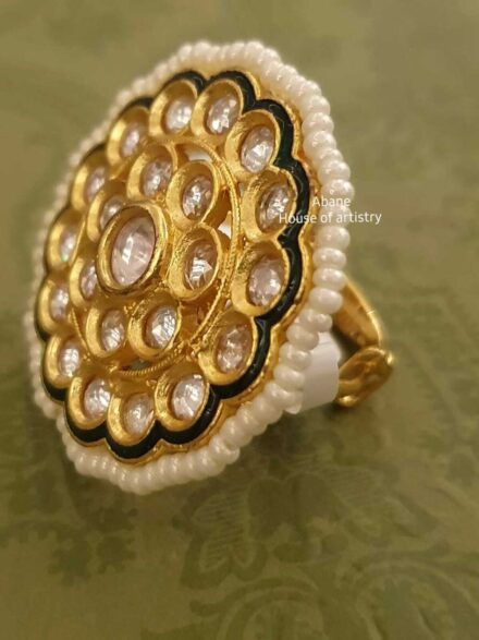 Floral Kundan Ring-finger Rings Jewelry Designs For Female, Simple Cheap  Rings For Women And Girls Near Me, Couple Engagement Rings For Women And  Girls | Ishhaara