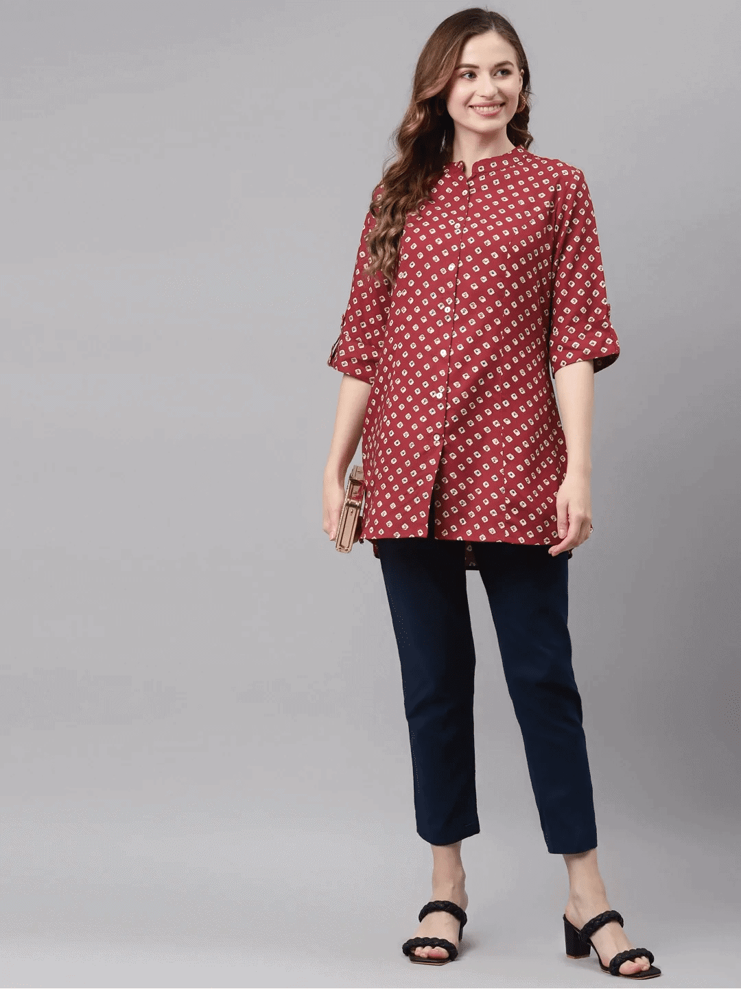 Buy TORONFRAS Ishan FAB Short Kurti for Women| Embroidered Straight Rayon  Kurta Round Neck Full Sleeves Short Kurtis | Tunic Tops for Women Girls  Office Casual wear (Large, Aqua Blue) at Amazon.in