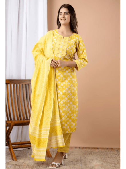 Yellow Off White Women Palazzo Kurtas Set Sangria - Buy Yellow Off White  Women Palazzo Kurtas Set Sangria online in India