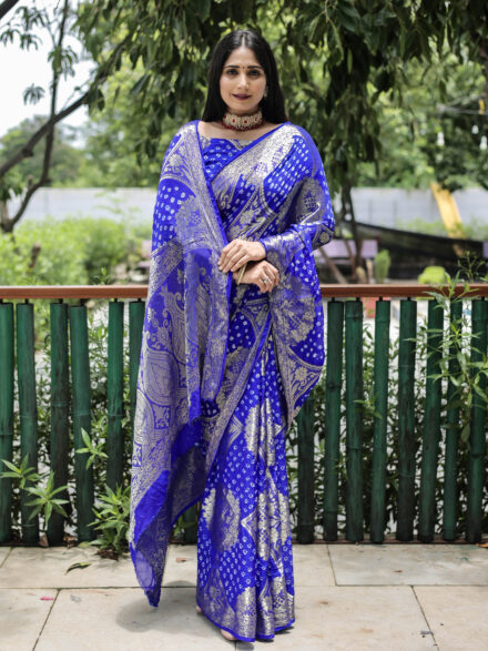 Lakshmi manchu looking beautiful in royal blue saree! | Fashionworldhub